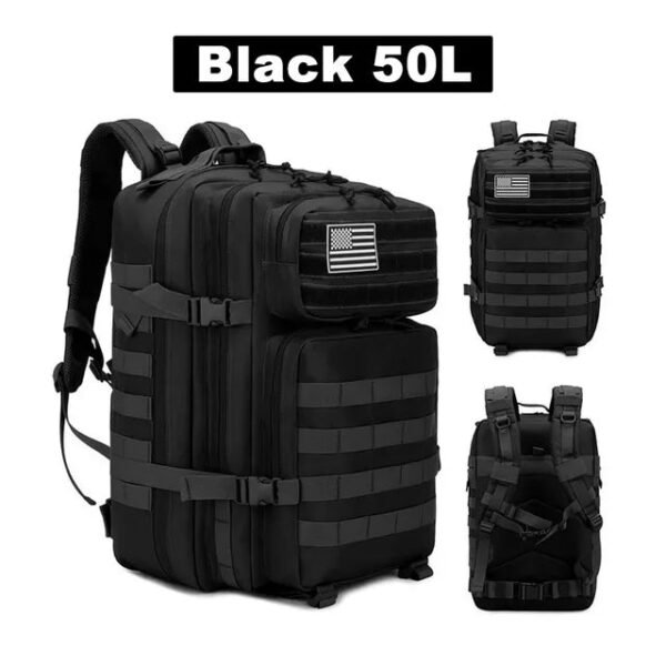 50L Tactical Backpack Men s Travel Large Capacity Rucksacks Men Waterproof Outdoor Sports Multi-functional Bags